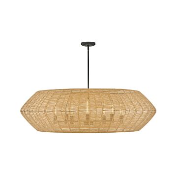 Luca 8-Light LED Chandelier in Black