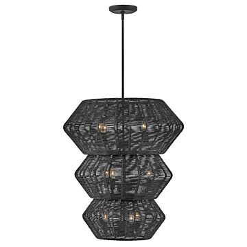 Luca 10-Light LED Chandelier in Black