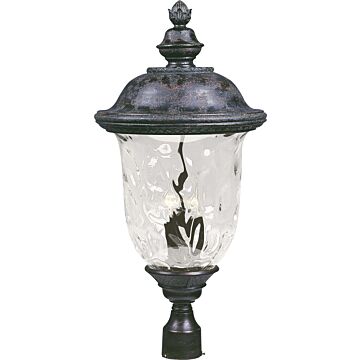 Carriage House VX Three Light Outdoor Pole Post Lantern in Oriental Bronze by Maxim