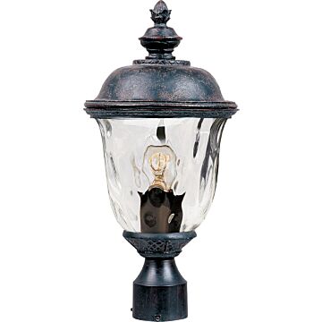 Carriage House VX One Light Outdoor Pole Post Lantern in Oriental Bronze by Maxim