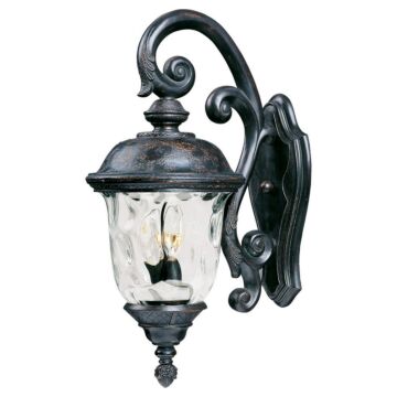 Carriage House VX Three Light Outdoor Wall Lantern in Oriental Bronze by Maxim
