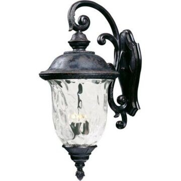 Carriage House VX Three Light Outdoor Wall Lantern in Oriental Bronze by Maxim