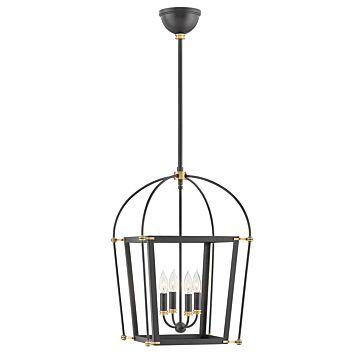 Hinkley Selby 4-Light Pendant In Black