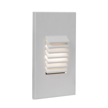 4061 1-Light LED Step and Wall Light in White with Aluminum