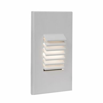 4061 1-Light LED Step and Wall Light in White with Aluminum