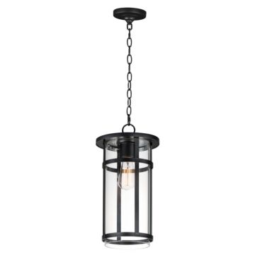 Clyde Vivex One Light Outdoor Pendant in Black by Maxim