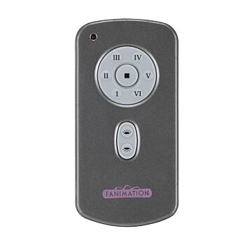 Controls Hand Held DC Motor Remote and Transmitter in Gray by Fanimation