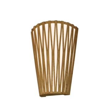 Living Hinges 1-Light Wall Lamp in Louro Freijo