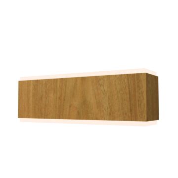 Clean 2-Light Wall Lamp in Louro Freijo