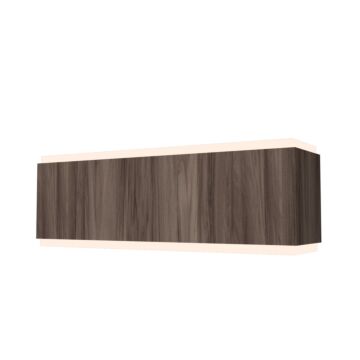 Clean 2-Light Wall Lamp in American Walnut
