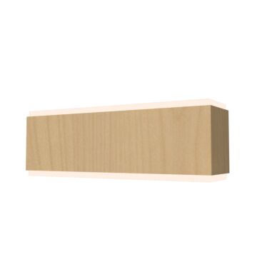 Clean 2-Light Wall Lamp in Maple
