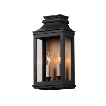 Savannah VX Two Light Outdoor Wall Sconce in Antique Copper   Black Oxide by Maxim