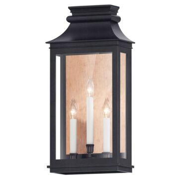 Savannah VX Three Light Outdoor Wall Sconce in Antique Copper   Black Oxide by Maxim