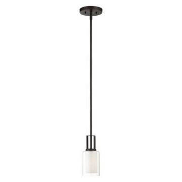 Parsons Studio One Light Mini Pendant in Smoked Iron by MinkaLavery