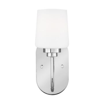 Windom 1-Light Bathroom Vanity Light Sconce in Chrome