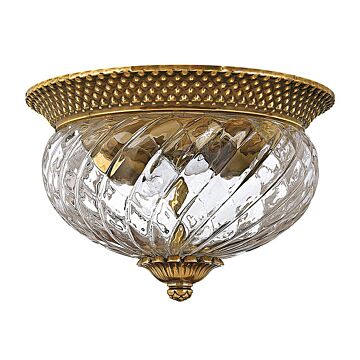 Hinkley Plantation 2-Light Flush Mount In Burnished Brass