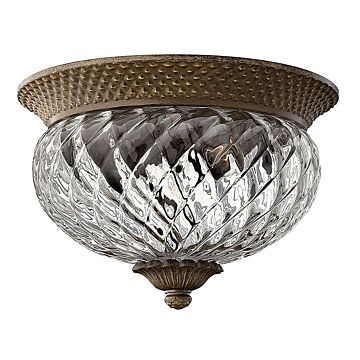 Hinkley Plantation 2-Light Flush Mount In Pearl Bronze