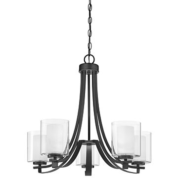 Parsons Studio Five Light Chandelier in Sand Coal by MinkaLavery