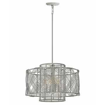 Hinkley Nikko 4-Light Pendant In Light Ashwood