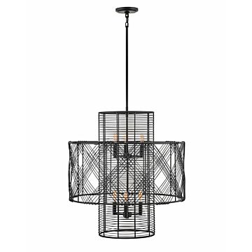 Hinkley Nikko 6-Light Chandelier In Black*