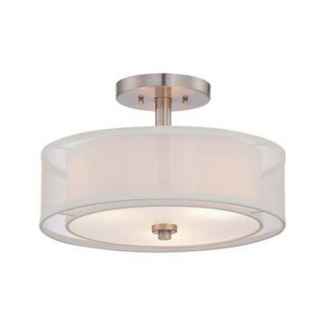 Minka Lavery Parsons Studio 3 Light Ceiling Light in Brushed Nickel
