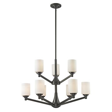 Z-Lite Montego 9-Light Chandelier In Coppery Bronze