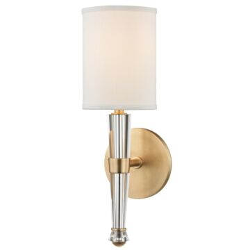 Hudson Valley Volta 15 Inch Wall Sconce in Aged Brass