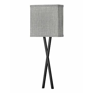 Hinkley Axis Heathered Gray Wall Sconce In Black