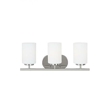 Generation Lighting Oslo 3-Light 20" Bathroom Vanity Light in Chrome