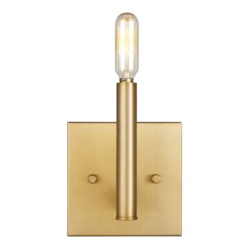 Vector One Light Wall   Bath Sconce in Satin Brass by Visual Comfort Studio