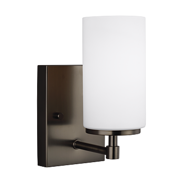 Generation Lighting Alturas Wall Sconce in Brushed Oil Rubbed Bronze