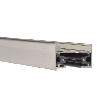 L Track Track Single Circuit in Brushed Nickel by W.A.C. Lighting