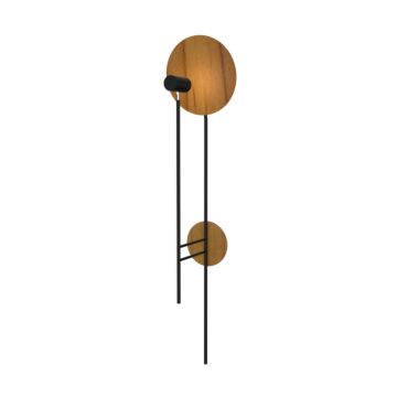 Dot 1-Light Wall Lamp in Teak