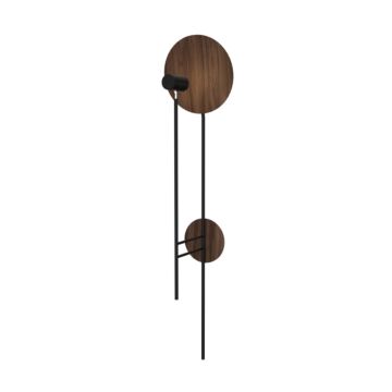 Dot 1-Light Wall Lamp in American Walnut