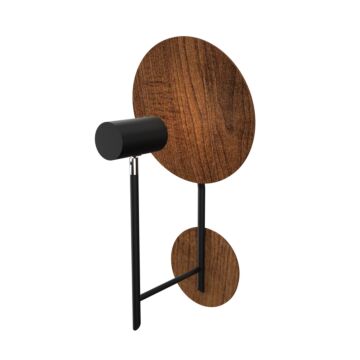 Dot 1-Light Wall Lamp in Imbuia