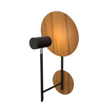 Dot 1-Light Wall Lamp in Teak