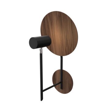 Dot 1-Light Wall Lamp in American Walnut