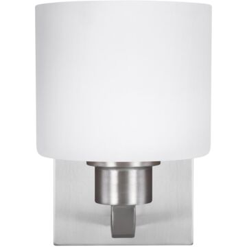 Generation Lighting Canfield 8 Wall Sconce in Brushed Nickel