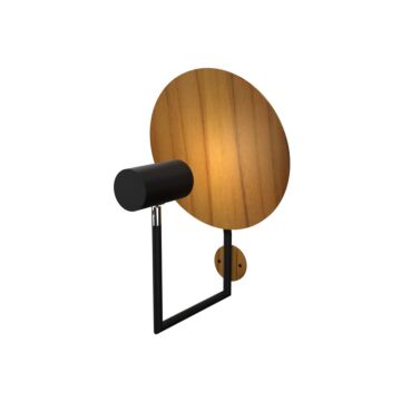 Dot 1-Light Wall Lamp in Teak