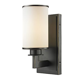 Z-Lite Savannah 1-Light Wall Sconce In Olde Bronze