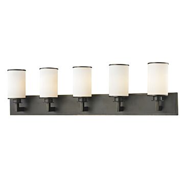 Z-Lite Savannah 5-Light Bathroom Vanity Light In Olde Bronze