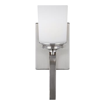 Kemal 1-Light Bathroom Vanity Light Sconce in Brushed Nickel