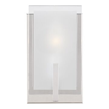 Syll One Light Wall   Bath Sconce in Chrome by Visual Comfort Studio