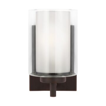 Elmwood Park 1-Light Bathroom Vanity Light Sconce in Bronze