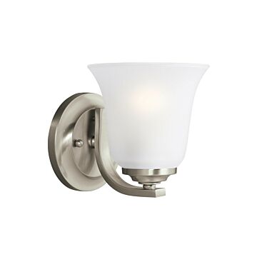 Generation Lighting Emmons Wall Sconce in Brushed Nickel