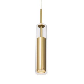 Jarvis One Light Pendant in Brushed Gold by Kuzco Lighting