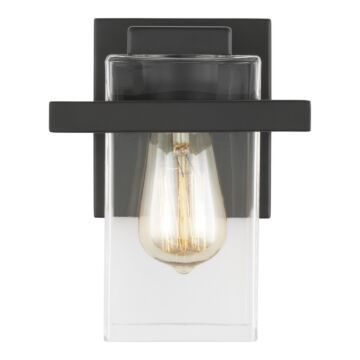 Mitte 1-Light Bathroom Vanity Light Sconce in Midnight Black
