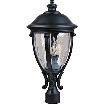 Camden VX Three Light Outdoor Pole Post Lantern in Black by Maxim