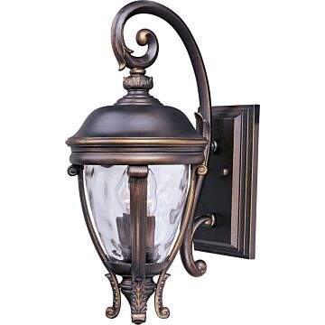 Camden VX Two Light Outdoor Wall Lantern in Golden Bronze by Maxim