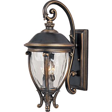 Camden VX Three Light Outdoor Wall Lantern in Golden Bronze by Maxim